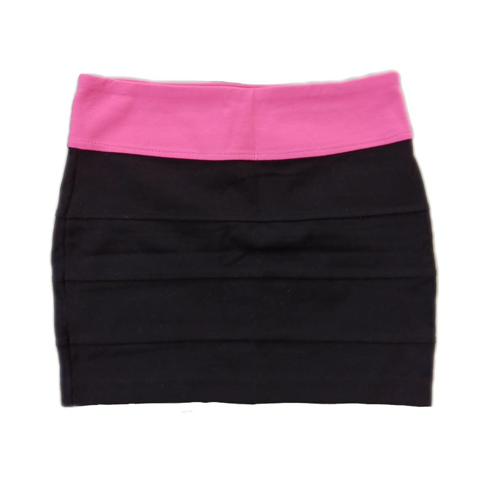 Women's Small Black and Pink Mini Pencil Skirt Aeropostale